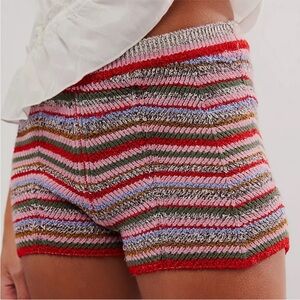 Free People Marisol Striped Shorts